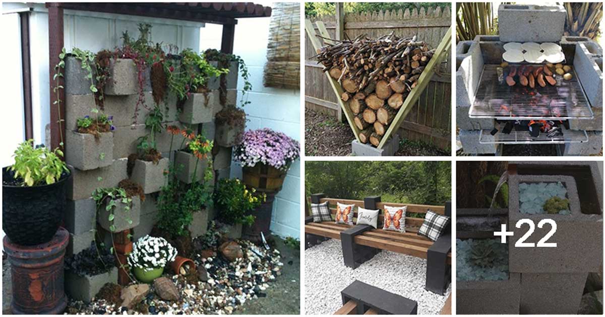 27 Brilliant Ways to Use Cinder Blocks in Your Yard