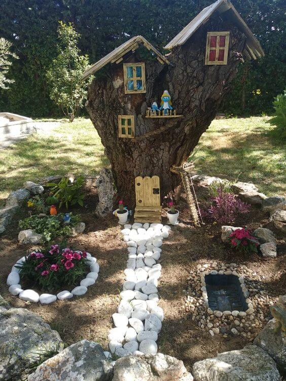 52 Awesome Backyard Ideas Inspired Gnome Garden Ideas - 363