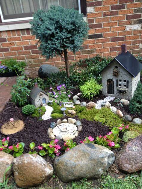 52 Awesome Backyard Ideas Inspired Gnome Garden Ideas - 377