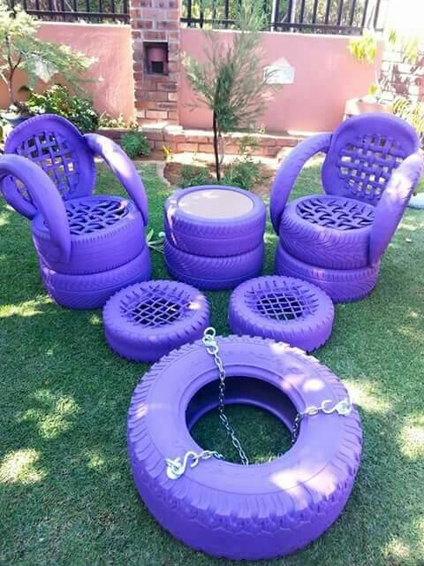 29 Unique Ideas Made From Tires To Change The Look Of Your Garden - 197