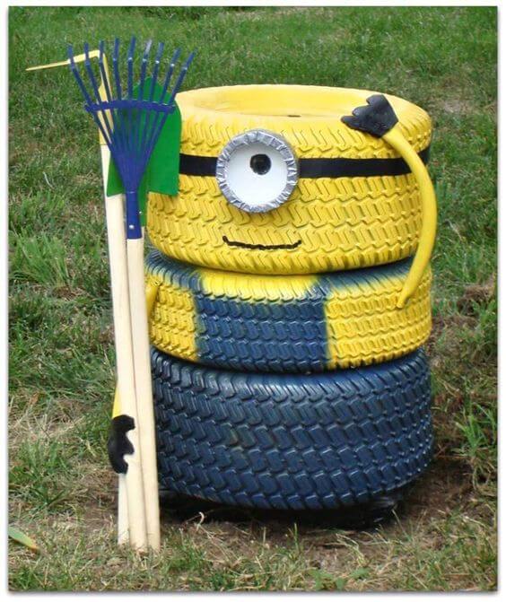 29 Unique Ideas Made From Tires To Change The Look Of Your Garden - 213